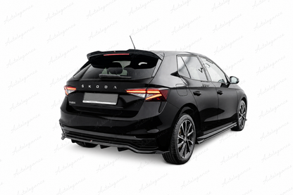 🔥ART.9750 SPLITTER POSTERIORE ADATTO PER SKODA FABIA MONTE CARLO Mk4🔥
