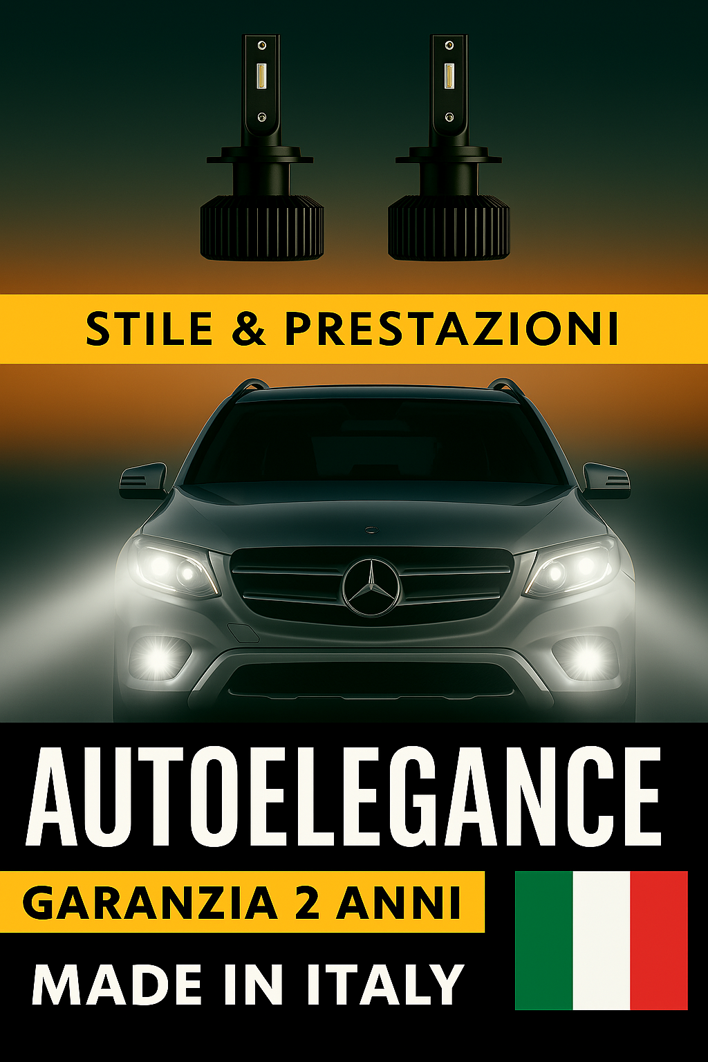 ❤️ KIT LED D1S 6000K BIANCO GHIACCIO ANABBAGLIANTI PER   MERCEDES GLK  ❤️