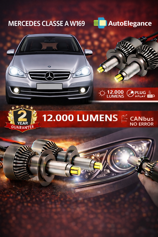 KIT LED per Mercedes CLASSE A W169 ANABAGLIANTI H7 CANBUS Bianco 6500K 360 gradi