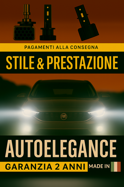 ❤️ KIT LED D5S 6000K BIANCO GHIACCIO ANABBAGLIANTI PER FIAT TIPO  ❤️