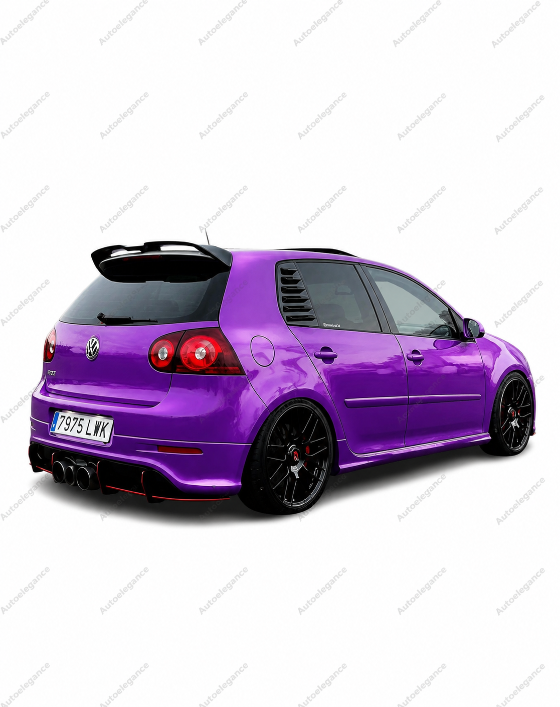 🔥ART.9921 SPOILER PER VW GOLF MK5 GTI R32 R OT STYLE 3-8 NERO LUCIDO🔥