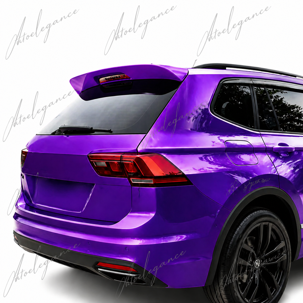 🔥ART.9728 SPOILER POSTERIORE PER TETTO VW TIGUAN NERO LUCIDO IN ABS / 16 -20🔥