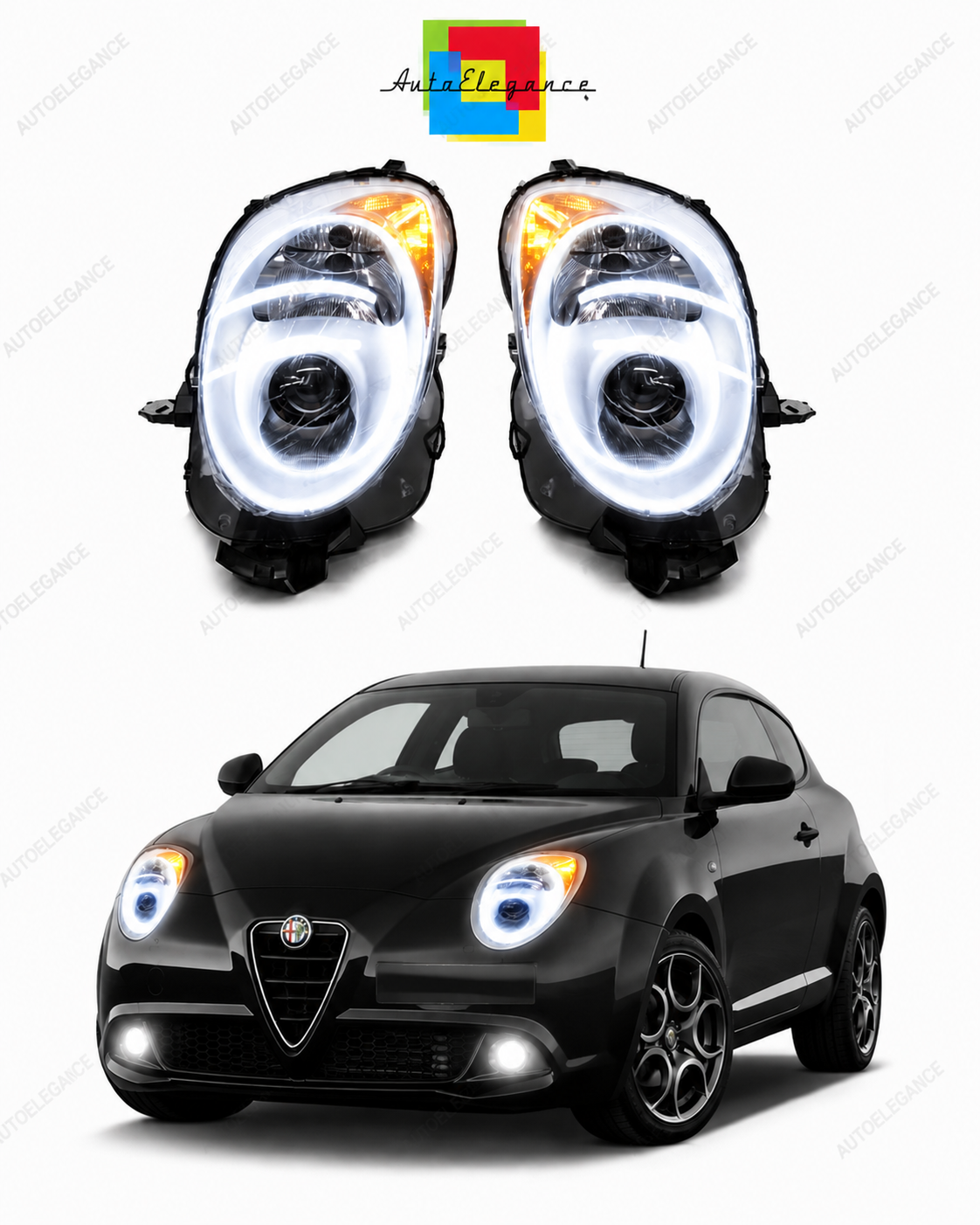 👉Fari Anteriori per Alfa Romeo Mito (dal 2009 in poi)👈