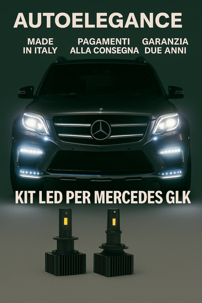 ❤️ KIT LED D1S 6000K BIANCO GHIACCIO ANABBAGLIANTI PER  MERCEDES GLK❤️