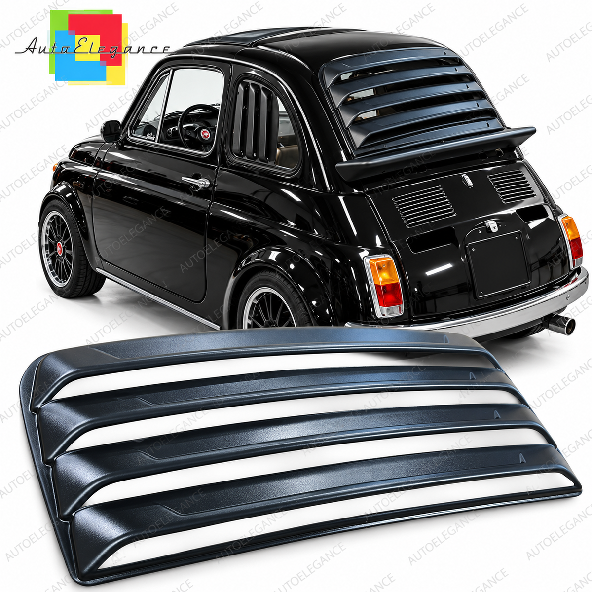 👉ART.10922 Louver lunotto posteriore adatto per Fiat 500 1957-1975👈