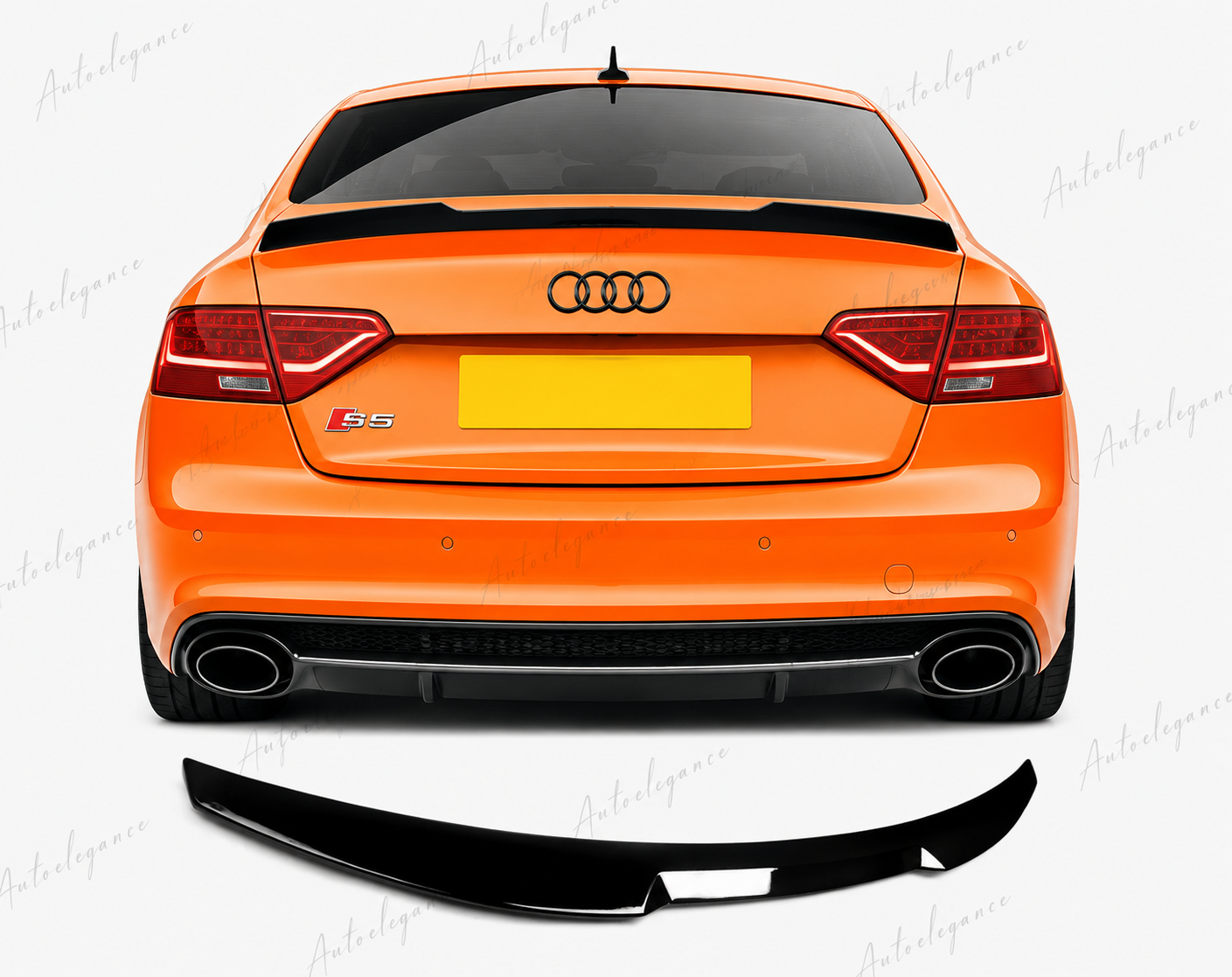 🔥ART.9891 SPOILER PER AUDI A5 S5 RS5 B8 8T8 SPORTBACK NERO LUCIDO 09-16🔥