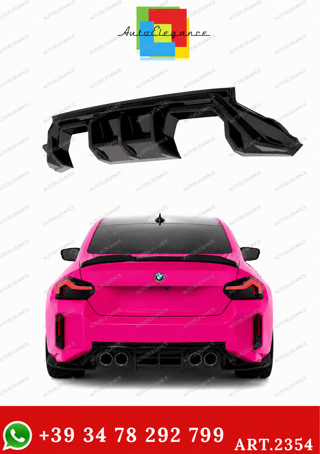 2354⭐Diffusore adatto per BMW Serie 2 M2 G87 (2023+)⭐