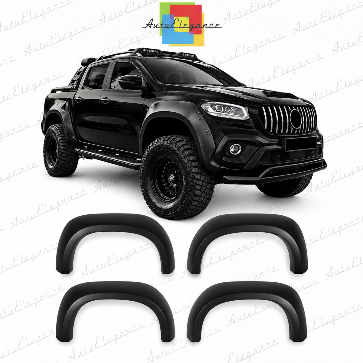👉Kit Passaruota Jumbo Fender Flares adatto per Mercedes X-Class W470 17+ 4pz👈