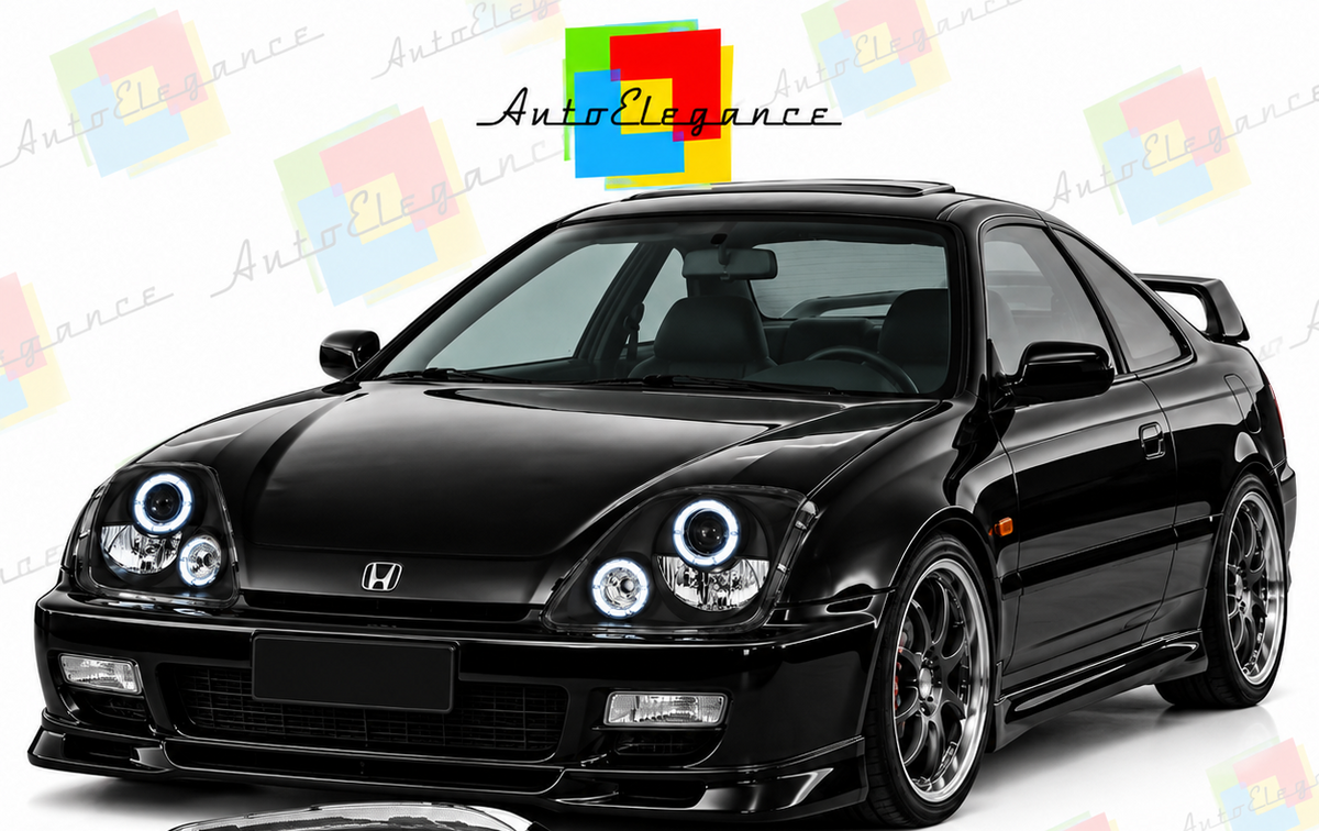 ART.11110 FARI  ANTERIORI ADATTO PER HONDA PRELUDE 02.97-01 NERO LED