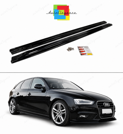💕Sotto minigonne   adatto  per   Audi A4 B8 Prefazione / FL nero  lucido 💕
