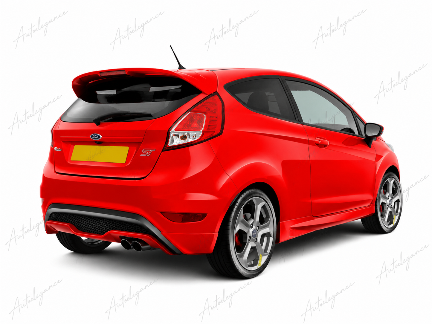 🔥ART.9911 SPOILER IN STILE 'ST LOOK' PER FORD FIESTA MK7 MK7.5 NERO LUCIDO🔥