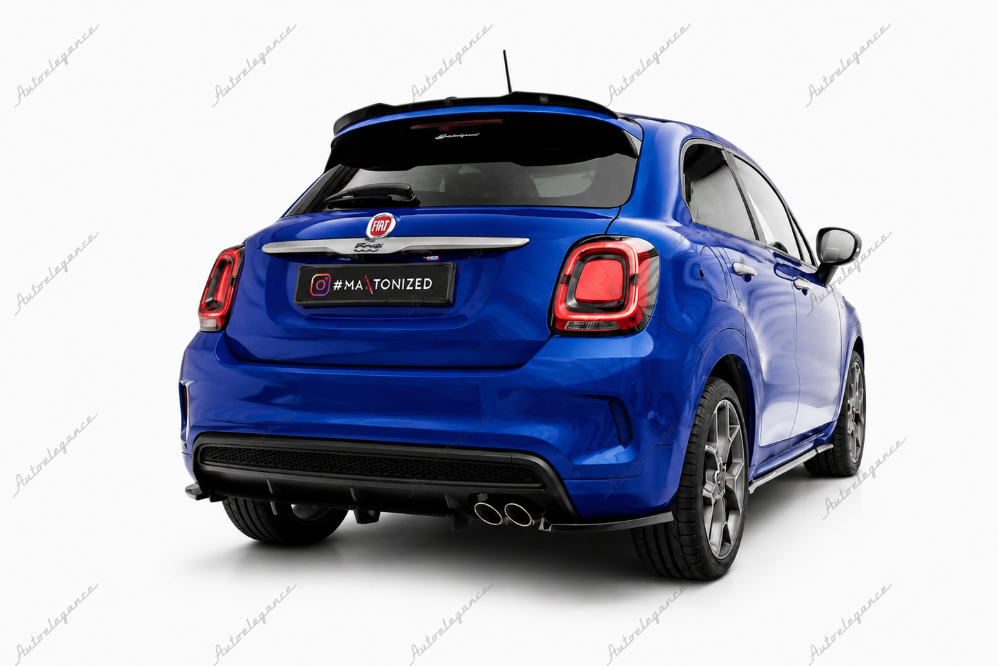 🔥ART.9873 SPLITTER POSTERIORE ADATTO PER FIAT 500X SPORT Mk1 FACELIFT🔥