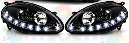 ART.11158  FARI ANTERIORI ADATTO PER FIAT BRAVO II 07-15 NERO