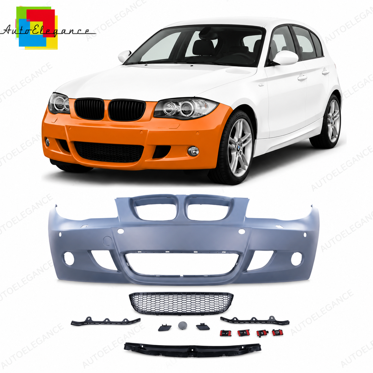 SPLITTER SUITABLE FOR VW GOLF 8 GTI GTD RLINE LOOK GLOSSY BLACK SPORTY DESIGN 