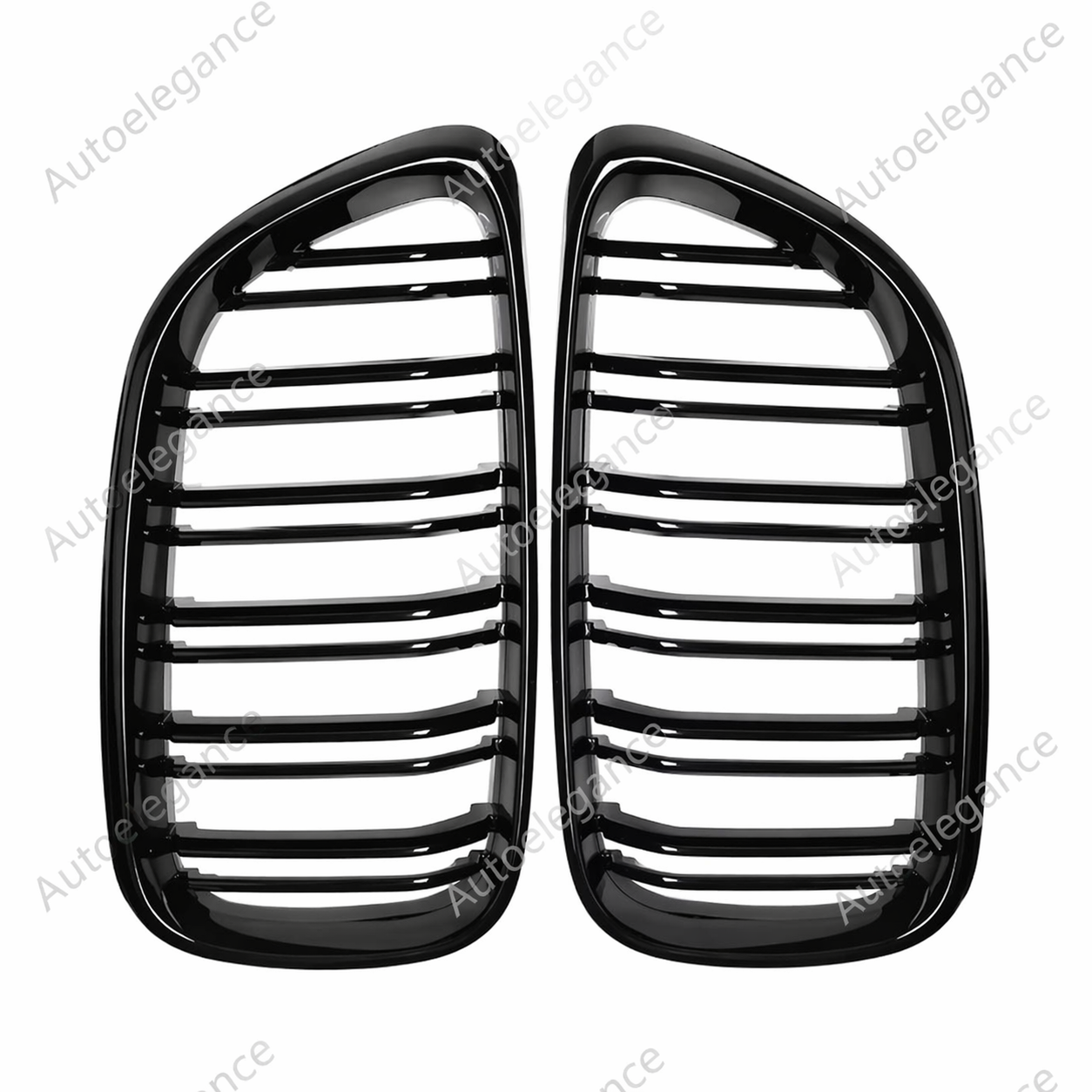 🔥GRIGLIA ANTERIORE A DOPPIO RENE PER BMW  2 F22 F23 F87 M2 NERO LUCIDO 14-18🔥