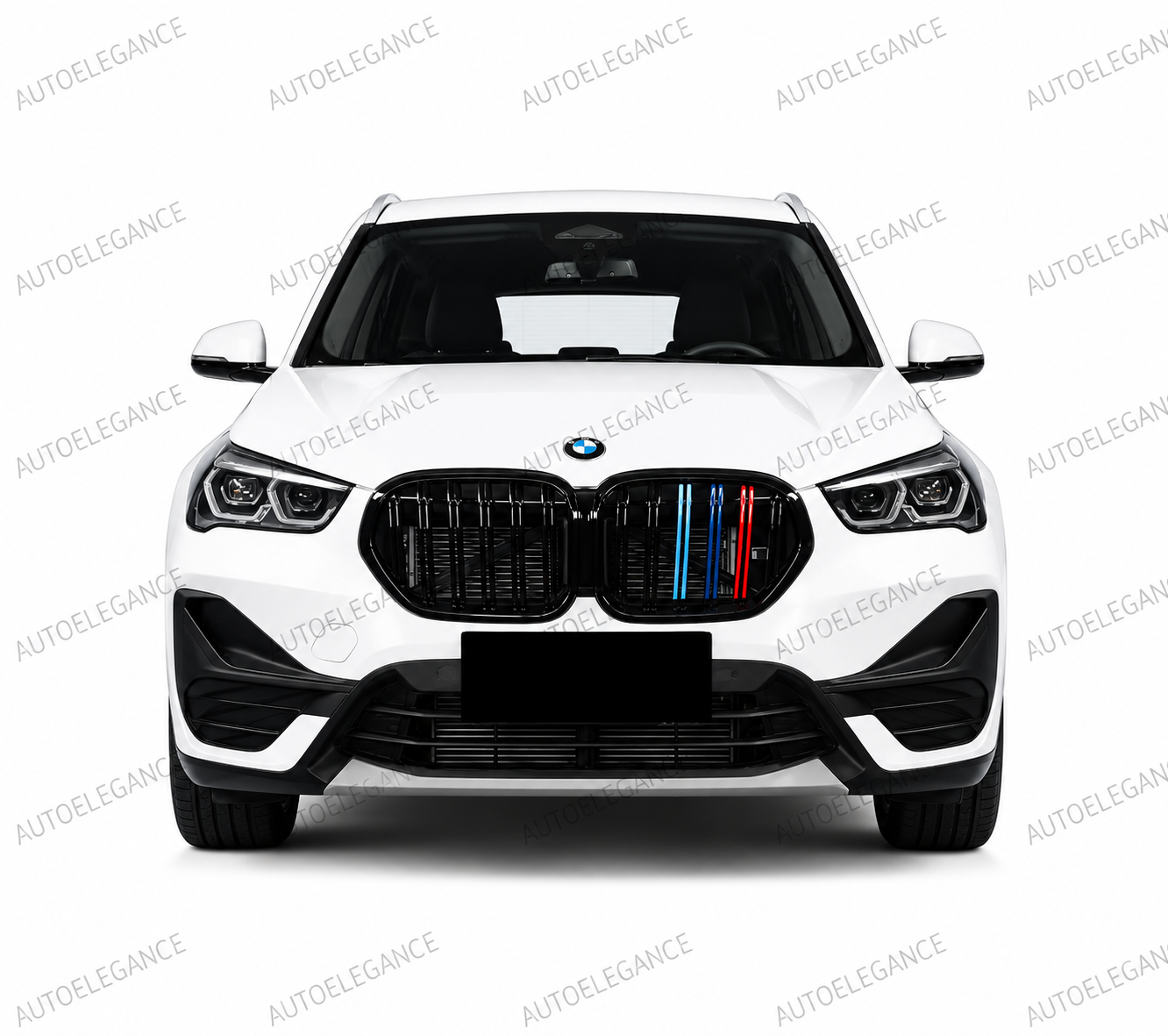 💫ART.10210 GRIGLIA BMW X1 F48 LCI 19-22 NERO LUCIDO TRICOLORE💫