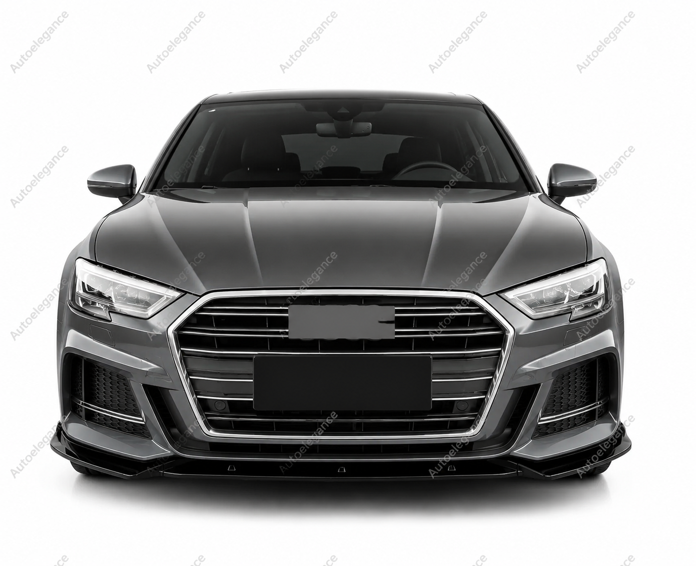 🔥ART.9881 SPLITTER ANTERIORE PER AUDI A3 S3 S LINE 8V NERO LUCIDO 17-20🔥