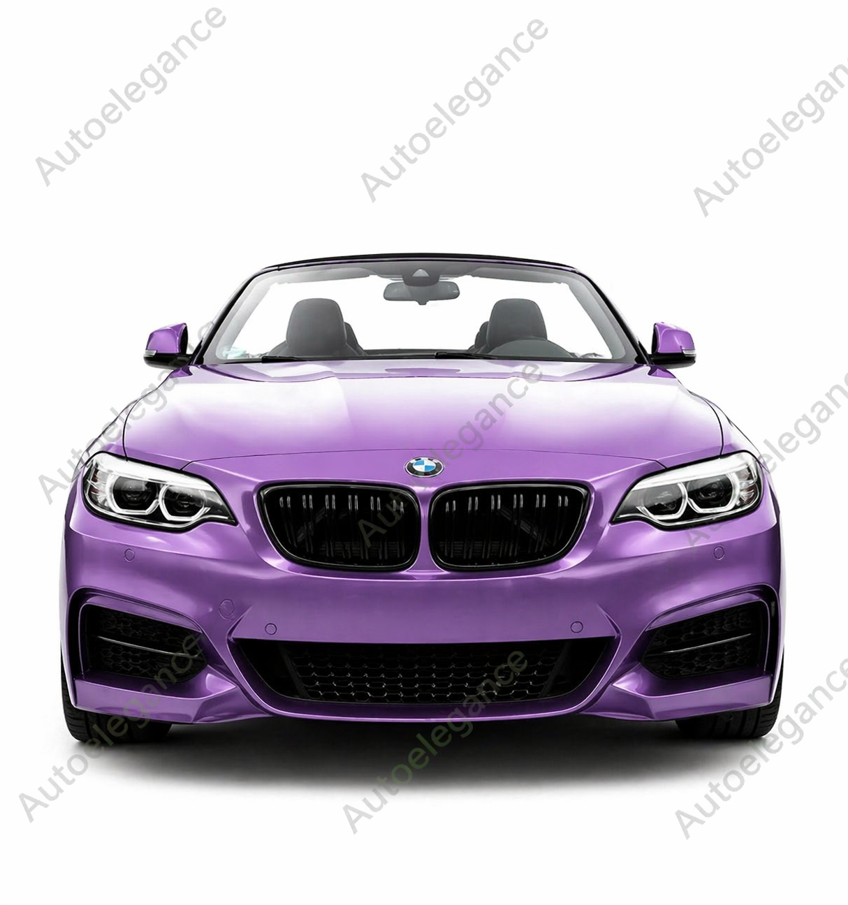 🔥GRIGLIA ANTERIORE A DOPPIO RENE PER BMW  2 F22 F23 F87 M2 NERO LUCIDO 14-18🔥