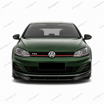 🔥ART.9946 SPLITTER ANTERIORE STILE RACE CUP PER VW GOLF Mk7 2012+ NERO LUCIDO🔥