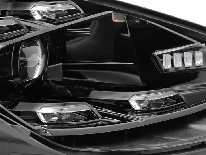 💫ART.4907 Fari Anteriori LED NERI per Porsche Cayenne 2010-2015💫