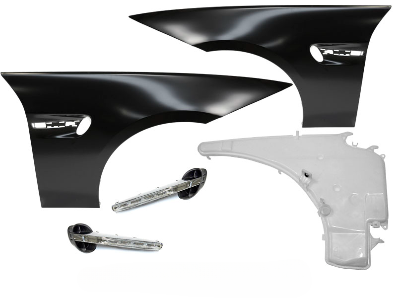 FENDERS SPORT STYLE CON LED ADATTO PER BMW E90 E91 05-11