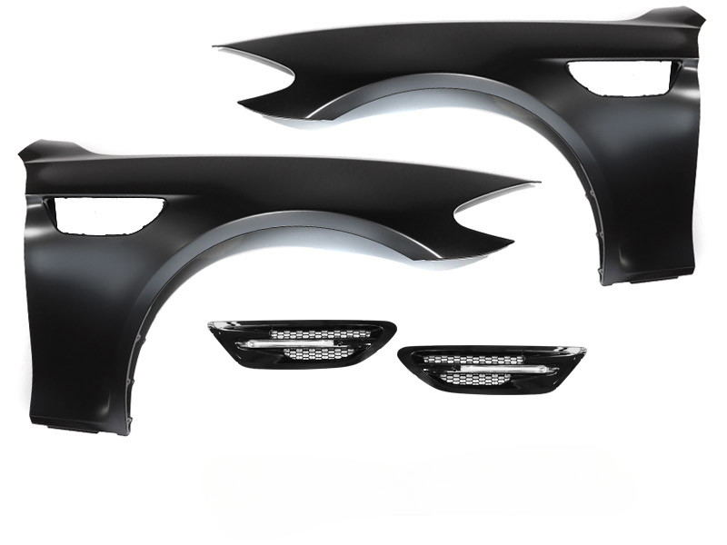FENDERS SPORT STYLE CON PRESA D'ARIA LATERALE NERO ADATTO PER BMW F10 F11 10-16