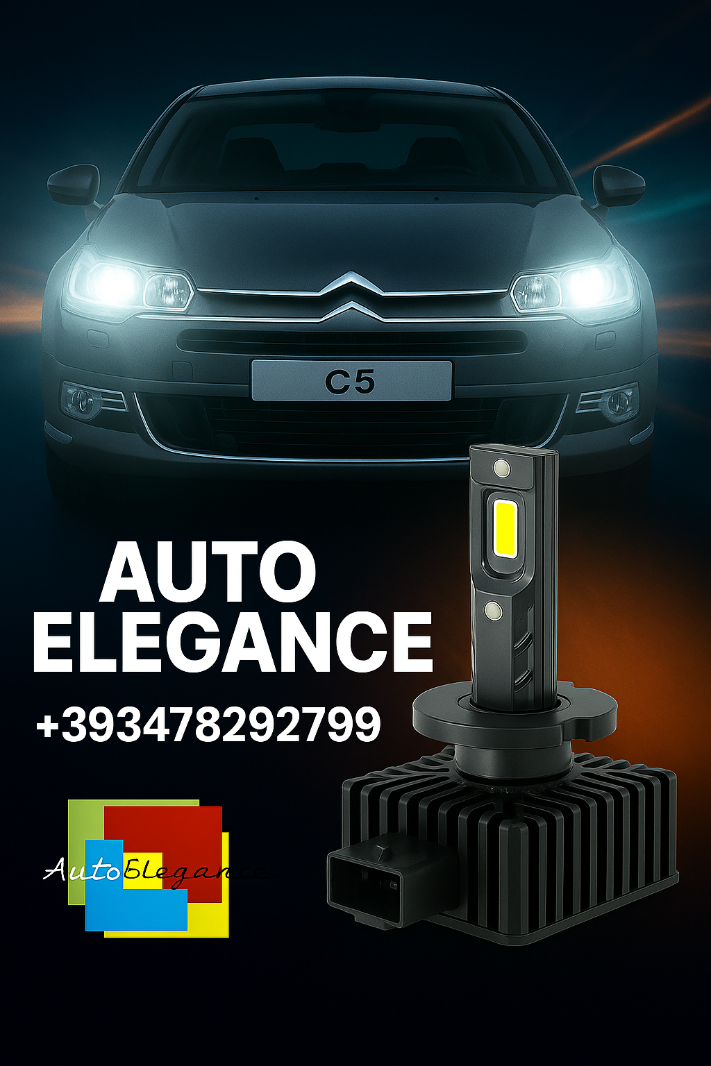 💕COPPIA LAMPADE D1S LED DA XENON A LED PER CITROEN C5 II 💕