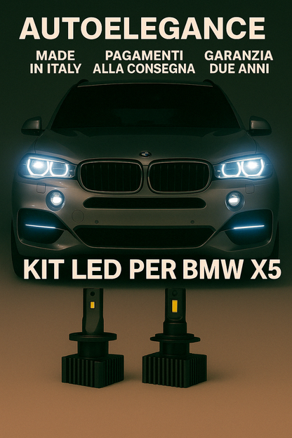 ❤️ KIT LED D1S 6000K BIANCO GHIACCIO ANABBAGLIANTI PER  BMW X5❤️