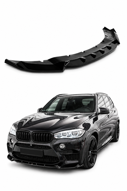 💕Splitter adatto per  BMW X5 M F85 (2014-2018)  nero lucido 💕