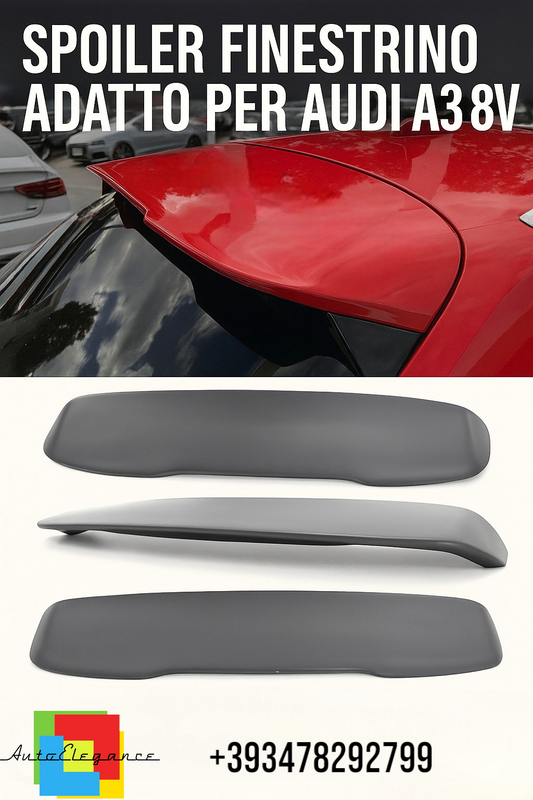🌟SPOILER FINESTRINO ADATTO PER AUDI A3 8V 2012–2020🌟