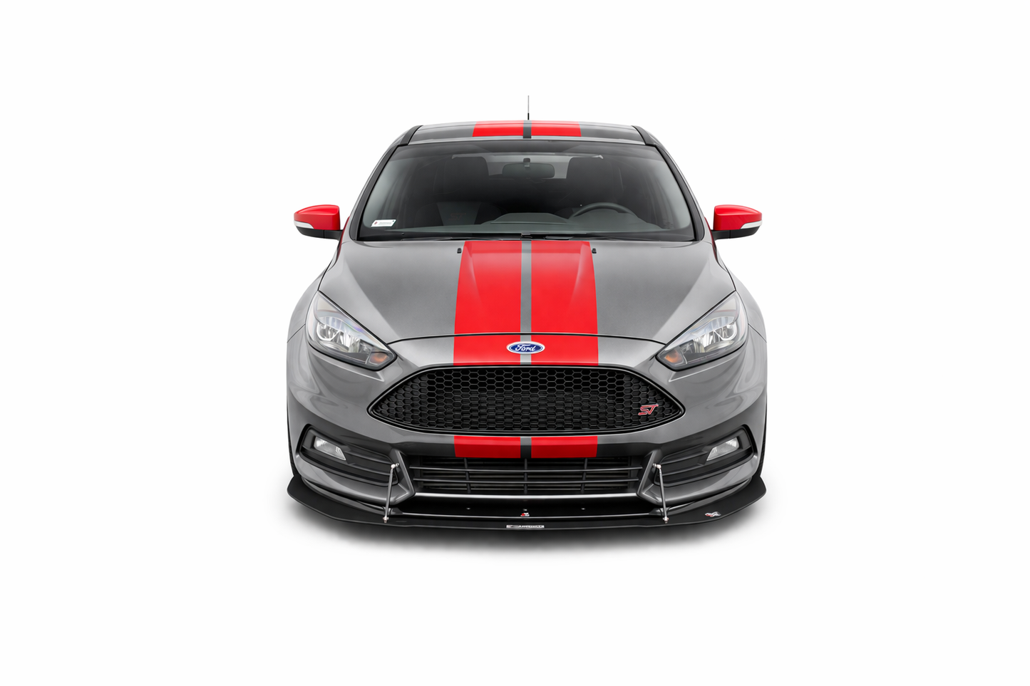 💫ART.9291 Splitter Anteriore Ibrido V.2 Opaco per Ford Focus ST Mk3 FL💫