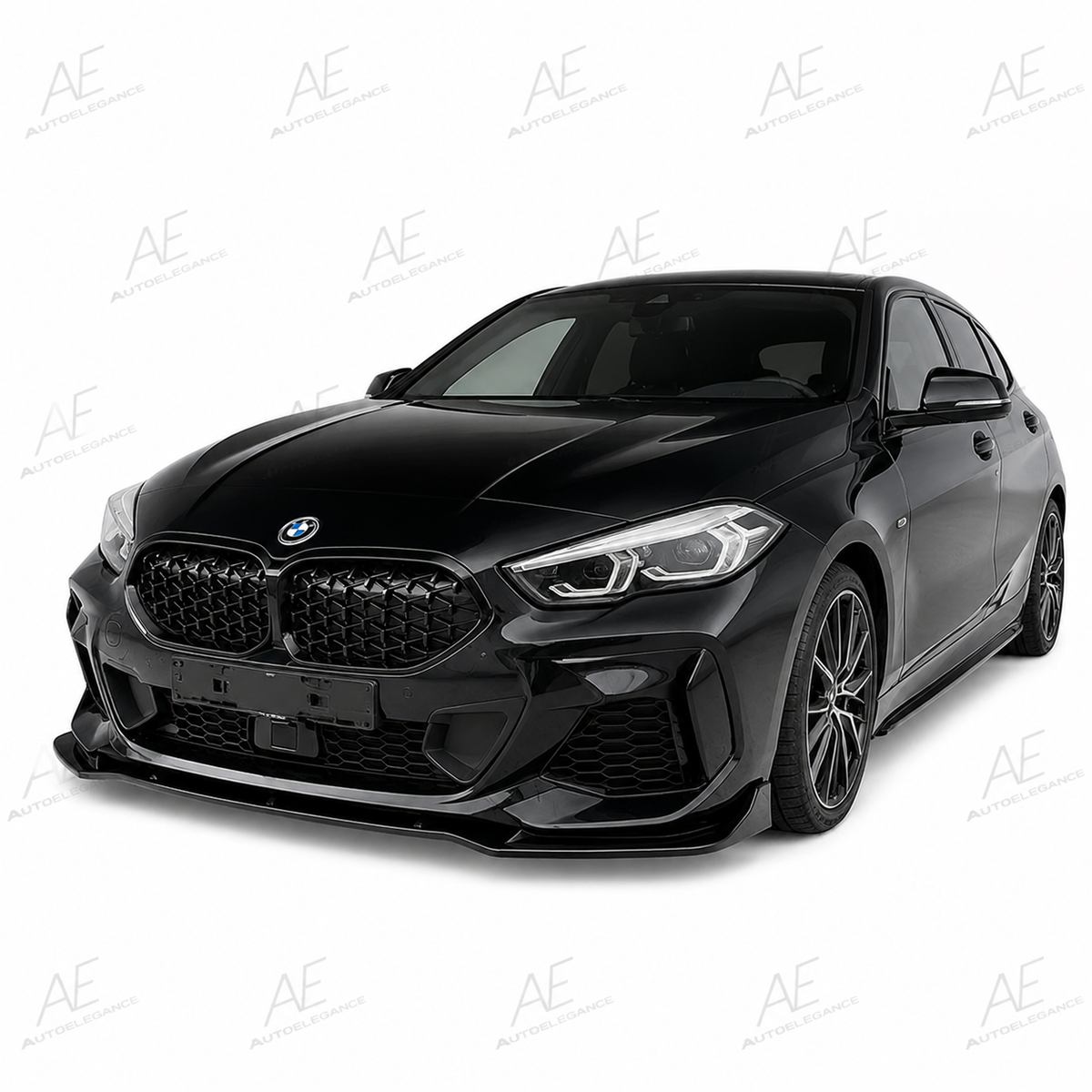 👉Griglia a diamante adatto per BMW Serie 1 (F40) 19-24 Nero lucido👈