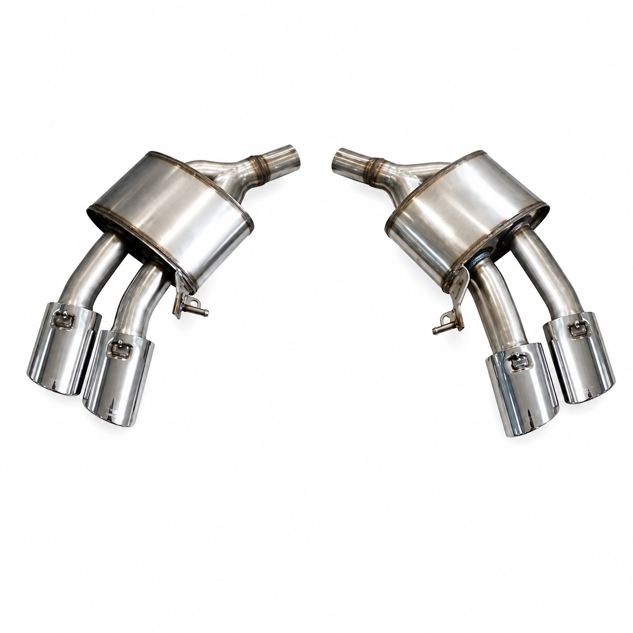 👉Silenziatore Scarico Audi A4 16-22 Look S4 Doppia Uscita 1.5T 2.0T Inox👈