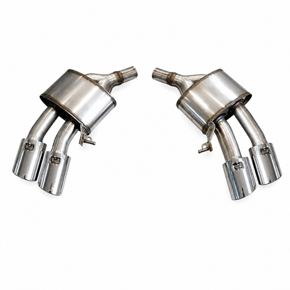 👉Silenziatore Scarico Audi A4 16-22 Look S4 Doppia Uscita 1.5T 2.0T Inox👈