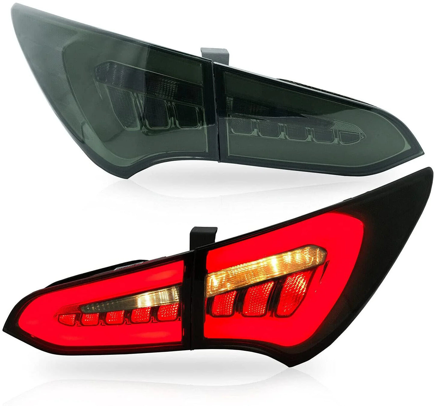 Fanali posteriori Fumè Full LED compatibili per Hyundai Santa Fe Sport 2013-2018