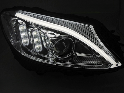 💕ART.10604 FARI ANTERIORI ADATTI  PER MERCEDES CLASSE C W205 14-18💕