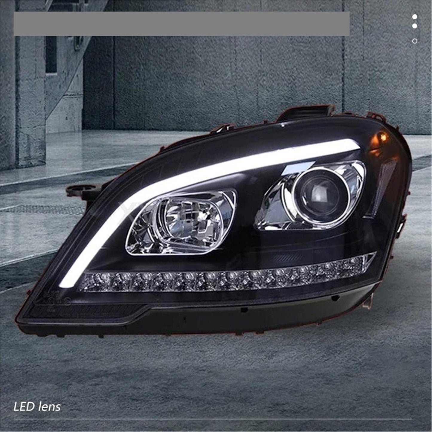 Gruppo Fari Anteriori Auto Per Benz W164 2009-2012 Stile LED Lampade Per Auto Luci Di Marcia Diurna ML Modifica GLE Accessori Per Fari 2 PCS Fari Passeggero Gruppo Faro Anteriore