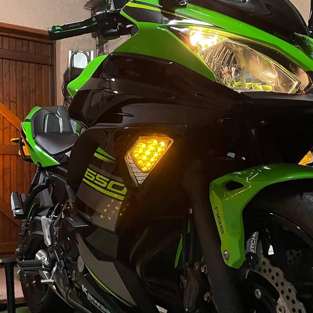 Set di indicatori di direzione anteriori per moto Smoke per Kawasaki ZX-10R