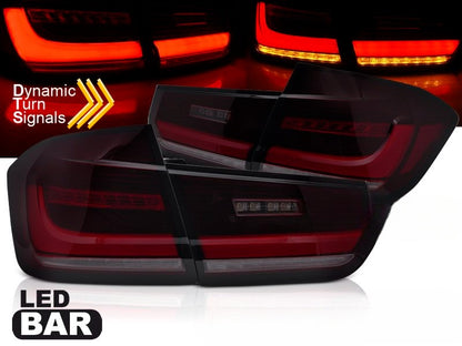 💫ART.6998 Fanale posteriore LED rosso fume adatto per BMW F30 2011-2018💫