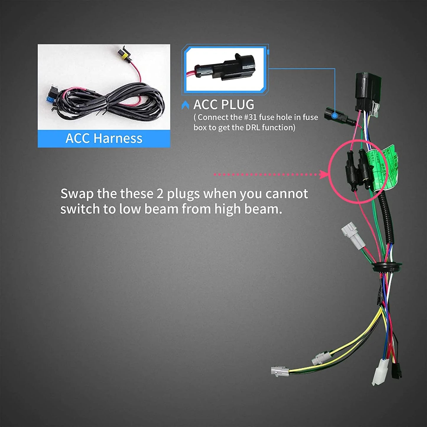 Full LED Headlights for Chevrolet Silverado 1500 2500HD 3500HD 2007-2013 (Not fit 2007 Silverado Classic) 