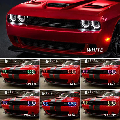 Fari LED RGB per Dodge Challenger 2015-2019 (lampadine non incluse)