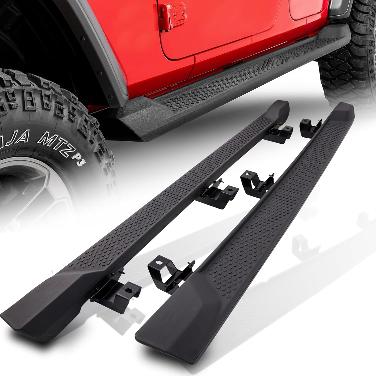 💫ART.7069 Pedane Laterali per Jeep Wrangler IV JL (2018-) 4 porte STILE OEM💫