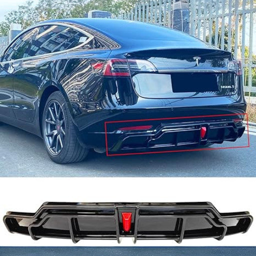 🔥BODYKIT AERO ADATTO PER Tesla Model 3 (2017-2022) Bumper Lip Air Diffuser 🔥