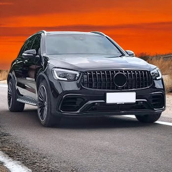 😎Griglia compatibile con mercedes glc - glc coupe x254 c254 nero lucido 😎