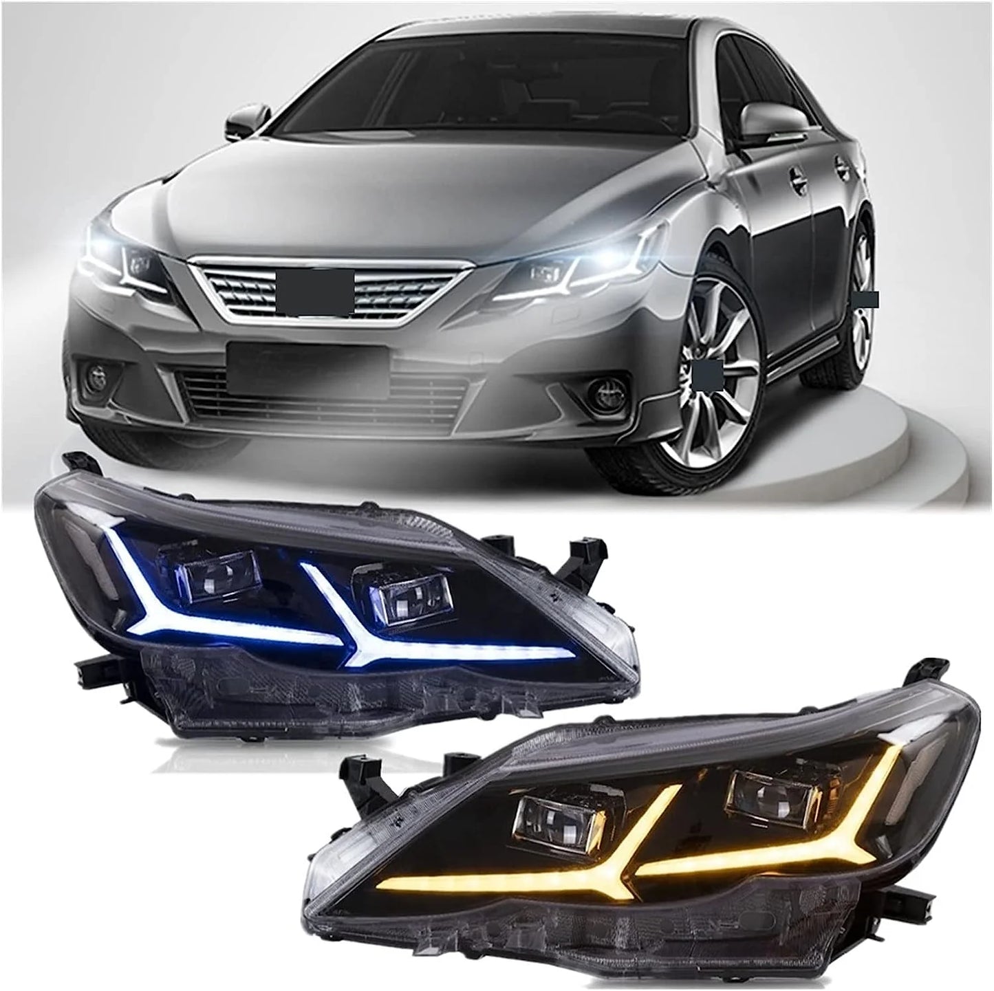 Fari a LED per Toyota Reiz Mark X 2010-2013 con indicatore sequenziale YAA-RZ-0193A