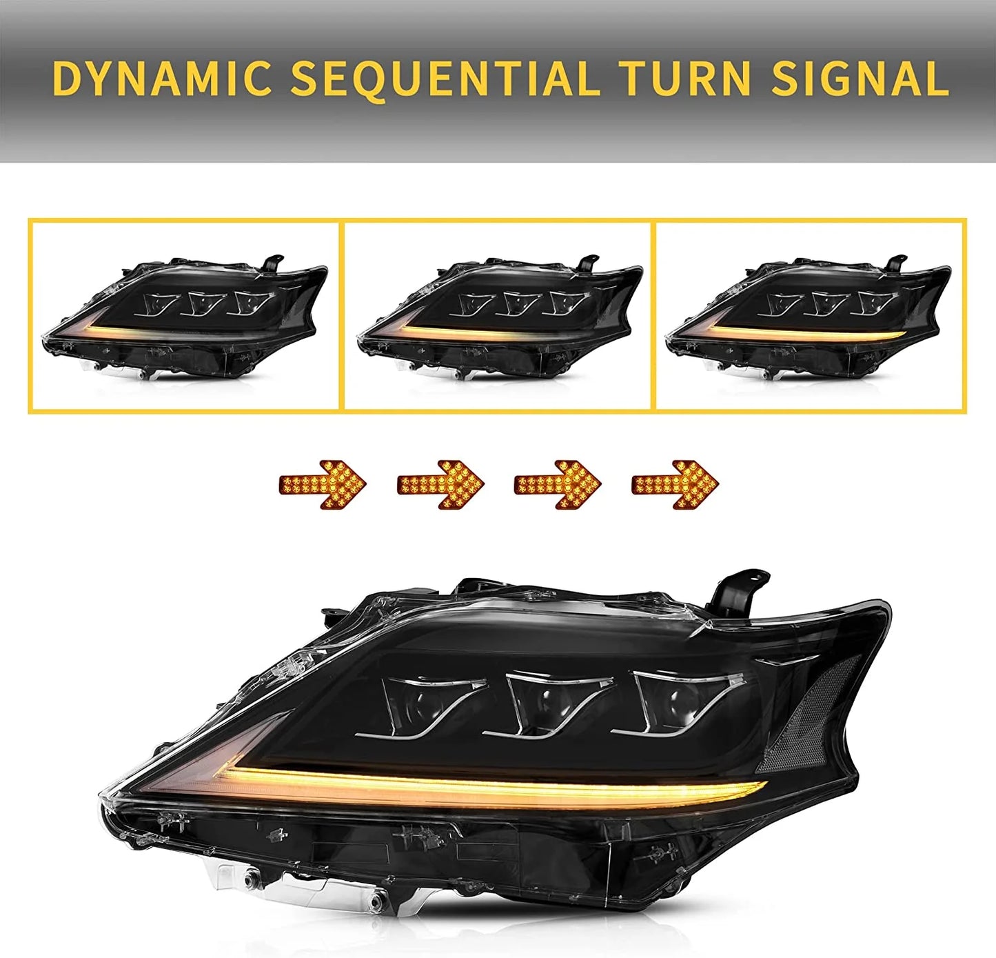 Fari per Lexus RX350 RX450H 2013-2015 terza generazione [per modelli Xenon]