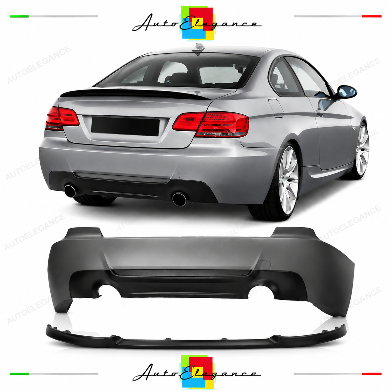 PARAURTI POSTERIORE BMW E92 E93 LOOK M