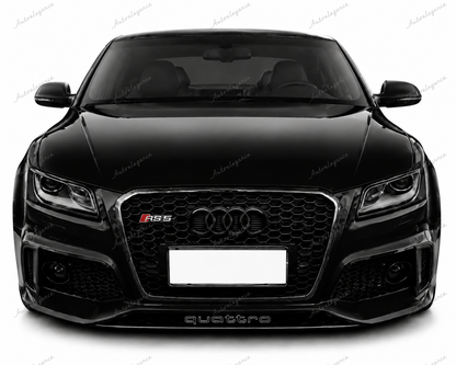 🔥ART.0584 GRIGLIA ADATTO PER AUDI Q5 8R 2012-2016 LOOK RSQ5 BORDO CROMATO🔥