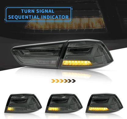 Luci posteriori a LED per Mitsubishi Lancer ed EVO X 2008-2021 (non adatte a Sportback/fortis/io) con animazione dinamica