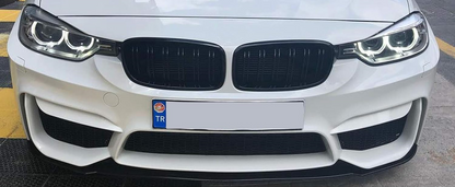 💫ART.5297 Paraurti Anteriore + Splitter per BMW F30-F31 Look M4 ABS💫